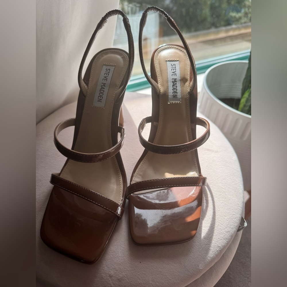 Steve Madden Brown Gracey Heels - Size 8